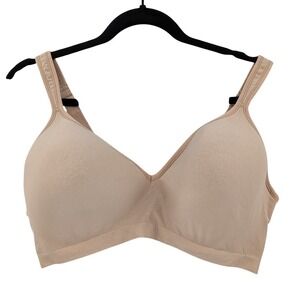 Bali Wireless Full Coverage Bra Nude Beige 42DD Smooth Comfort
